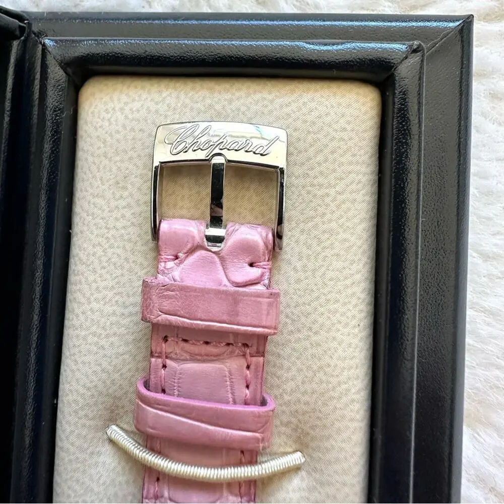 CHOPARD Wristwatch Happy Sports 8509 Quartz Dial 5P Pink Sapphire Authe…